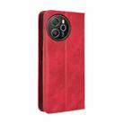 For Blackview Shark 8 / Oscal Tiger 12 Magnetic Buckle Retro Texture Leather Phone Case(Red) - 3