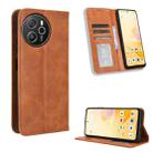 For Blackview Shark 8 / Oscal Tiger 12 Magnetic Buckle Retro Texture Leather Phone Case(Brown) - 1