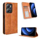 For Blackview Oscal Tiger 13 Magnetic Buckle Retro Texture Leather Phone Case(Brown) - 1