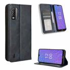 For Nokia C210 Magnetic Buckle Retro Texture Leather Phone Case(Blue) - 1