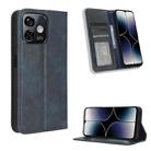 For Ulefone Note 16 Pro Magnetic Buckle Retro Texture Leather Phone Case(Blue) - 1