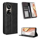 For Ulefone Note 17 Pro Magnetic Buckle Retro Texture Leather Phone Case(Black) - 1