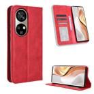 For Ulefone Note 17 Pro Magnetic Buckle Retro Texture Leather Phone Case(Red) - 1