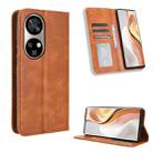 For Ulefone Note 17 Pro Magnetic Buckle Retro Texture Leather Phone Case(Brown) - 1