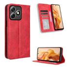 For Ulefone Note 18 Ultra Magnetic Buckle Retro Texture Leather Phone Case(Red) - 1