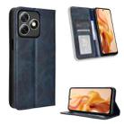 For Ulefone Note 18 Ultra Magnetic Buckle Retro Texture Leather Phone Case(Blue) - 1