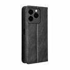 For Ulefone Note 20 Pro Magnetic Buckle Retro Texture Leather Phone Case(Black) - 3