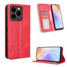 For Ulefone Note 20 Pro Magnetic Buckle Retro Texture Leather Phone Case(Red) - 1