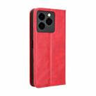 For Ulefone Note 20 Pro Magnetic Buckle Retro Texture Leather Phone Case(Red) - 3