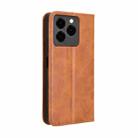 For Ulefone Note 20 Pro Magnetic Buckle Retro Texture Leather Phone Case(Brown) - 3