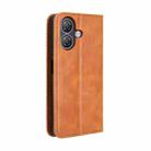 For Ulefone Note 21 Magnetic Buckle Retro Texture Leather Phone Case(Brown) - 3