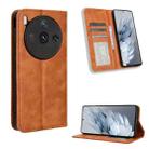 For ZTE nubia Z50S Pro Magnetic Buckle Retro Texture Leather Phone Case(Brown) - 1