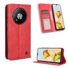 For ZTE Blade A73 5G Magnetic Buckle Retro Texture Leather Phone Case(Red) - 1