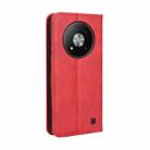 For ZTE Blade A73 5G Magnetic Buckle Retro Texture Leather Phone Case(Red) - 3