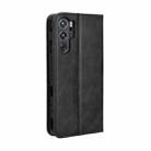 For ZTE nubia Red Magic 9 Pro Magnetic Buckle Retro Texture Leather Phone Case(Black) - 3