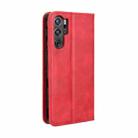 For ZTE nubia Red Magic 9 Pro Magnetic Buckle Retro Texture Leather Phone Case(Red) - 3