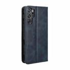 For ZTE nubia Red Magic 9 Pro Magnetic Buckle Retro Texture Leather Phone Case(Blue) - 3