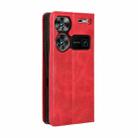 For ZTE nubia Z60 Ultra Magnetic Buckle Retro Texture Leather Phone Case(Red) - 3