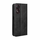 For ZTE Blade A34 Magnetic Buckle Retro Texture Leather Phone Case(Black) - 3