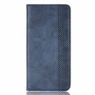 For ZTE Blade A54 Magnetic Buckle Retro Texture Leather Phone Case(Blue) - 2