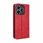 For ZTE Blade V60 / Axon 60 4G Magnetic Buckle Retro Texture Leather Phone Case(Red) - 3