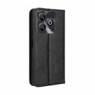 For ZTE Blade A75 4G Magnetic Buckle Retro Texture Leather Phone Case(Black) - 3