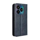 For ZTE Blade V60 Design Magnetic Buckle Retro Texture Leather Phone Case(Blue) - 3