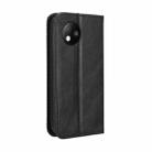 For ZTE Blade A35 Lite Magnetic Buckle Retro Texture Leather Phone Case(Black) - 3