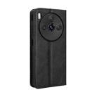 For ZTE nubia Z60S Pro Magnetic Buckle Retro Texture Leather Phone Case(Black) - 3