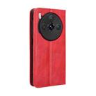 For ZTE nubia Z60S Pro Magnetic Buckle Retro Texture Leather Phone Case(Red) - 3