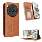 For ZTE nubia Z60S Pro Magnetic Buckle Retro Texture Leather Phone Case(Brown) - 1