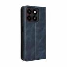 For ZTE Blade A35 Magnetic Buckle Retro Texture Leather Phone Case(Blue) - 3