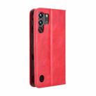 For ZTE nubia Red Magic 10 Pro / 10 Pro+ Magnetic Buckle Retro Texture Leather Phone Case(Red) - 3