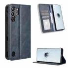 For ZTE nubia Red Magic 10 Pro / 10 Pro+ Magnetic Buckle Retro Texture Leather Phone Case(Blue) - 1