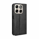For ZTE Blade V70 4G Magnetic Buckle Retro Texture Leather Phone Case(Black) - 3