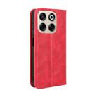 For ZTE Blade V70 4G Magnetic Buckle Retro Texture Leather Phone Case(Red) - 3