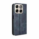 For ZTE Blade V70 4G Magnetic Buckle Retro Texture Leather Phone Case(Blue) - 3