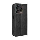 For ZTE Blade V70 Design 4G Magnetic Buckle Retro Texture Leather Phone Case(Black) - 3