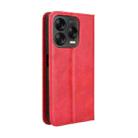 For ZTE Blade V70 Design 4G Magnetic Buckle Retro Texture Leather Phone Case(Red) - 3