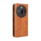 For ZTE nubia Focus Pro 5G Magnetic Buckle Retro Texture Leather Phone Case(Brown) - 3