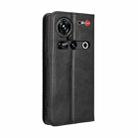 For ZTE nubia Z70 Ultra Magnetic Buckle Retro Texture Leather Phone Case(Black) - 3
