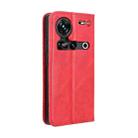 For ZTE nubia Z70 Ultra Magnetic Buckle Retro Texture Leather Phone Case(Red) - 3