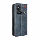For ZTE nubia Z70 Ultra Magnetic Buckle Retro Texture Leather Phone Case(Blue) - 3