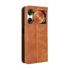 For ZTE nubia Music 2 Magnetic Buckle Retro Texture Leather Phone Case(Brown) - 3