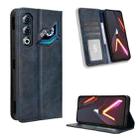 For ZTE nubia Neo 3 GT 5G Magnetic Buckle Retro Texture Leather Phone Case(Blue) - 1