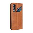 For ZTE nubia Neo 3 GT 5G Magnetic Buckle Retro Texture Leather Phone Case(Brown) - 3
