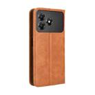 For ZTE Blade A36 4G Magnetic Buckle Retro Texture Leather Phone Case(Brown) - 3
