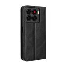For ZTE Blade A56 4G Magnetic Buckle Retro Texture Leather Phone Case(Black) - 3