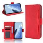 For OPPO Reno7 A Skin Feel Calf Texture Card Slots Leather Phone Case(Red) - 1
