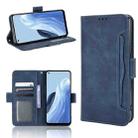For OPPO Reno7 A Skin Feel Calf Texture Card Slots Leather Phone Case(Blue) - 1